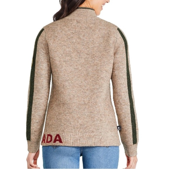 women’s quarter-zip sweater medium Canadiana warm - Picture 2 of 7